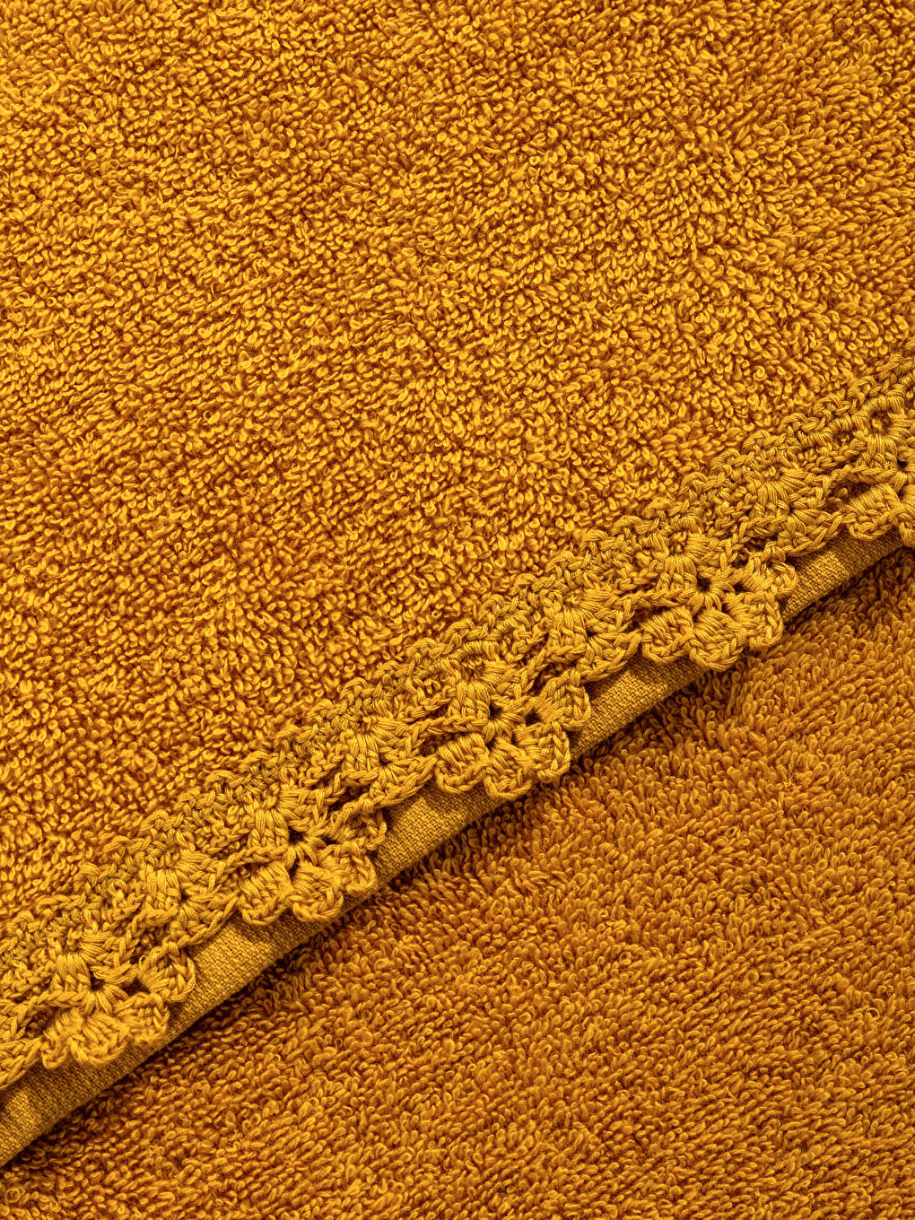 Lace Embroidered Face Towel 50x80 Cm-3