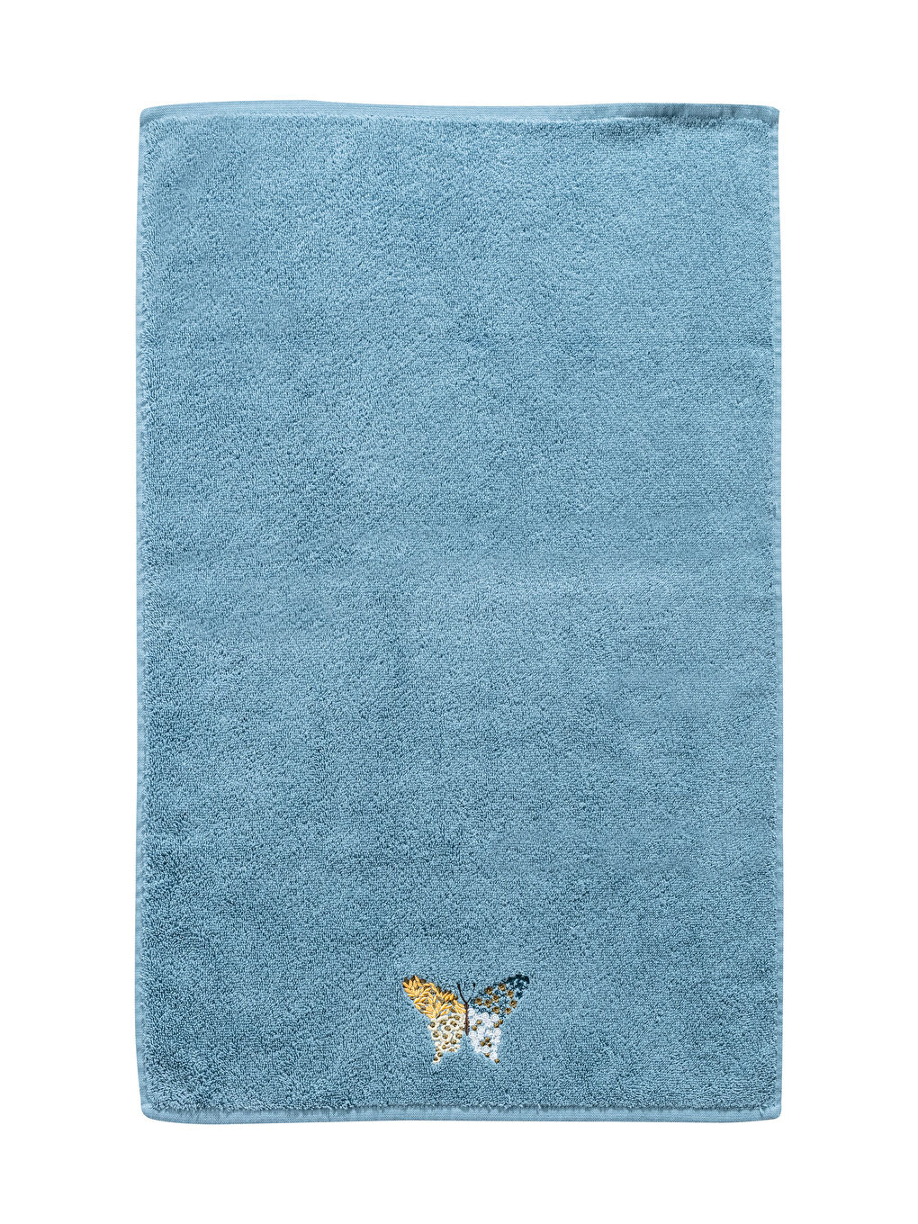 فوطة وجه قطن مطرزة بفراشة 50x80 سم-4