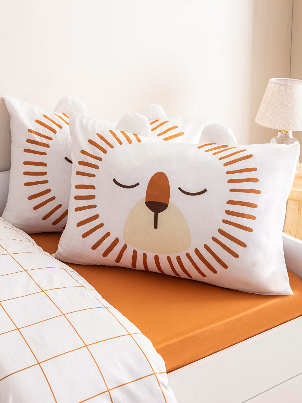 Karışık Desenli Pamuklu Çocuk Yastık Kılıfı 2'li 50x70 cm