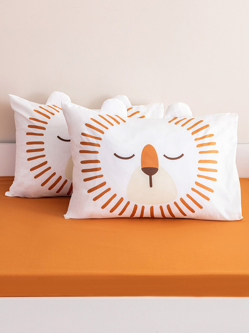 Karışık Desenli Pamuklu Çocuk Yastık Kılıfı 2'li 50x70 cm-1