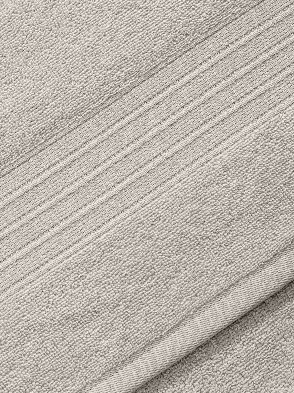 Bej Düz Pamuklu Banyo Havlusu 100x150 cm-3