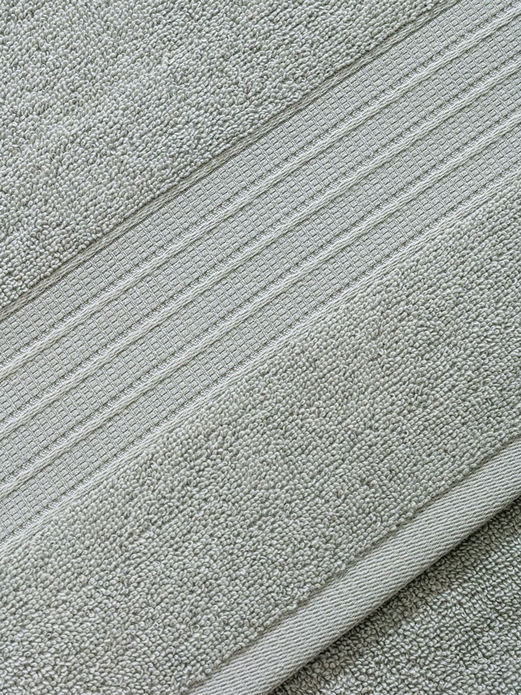 Gri Düz Pamuklu Banyo Havlusu 100x150 cm-3