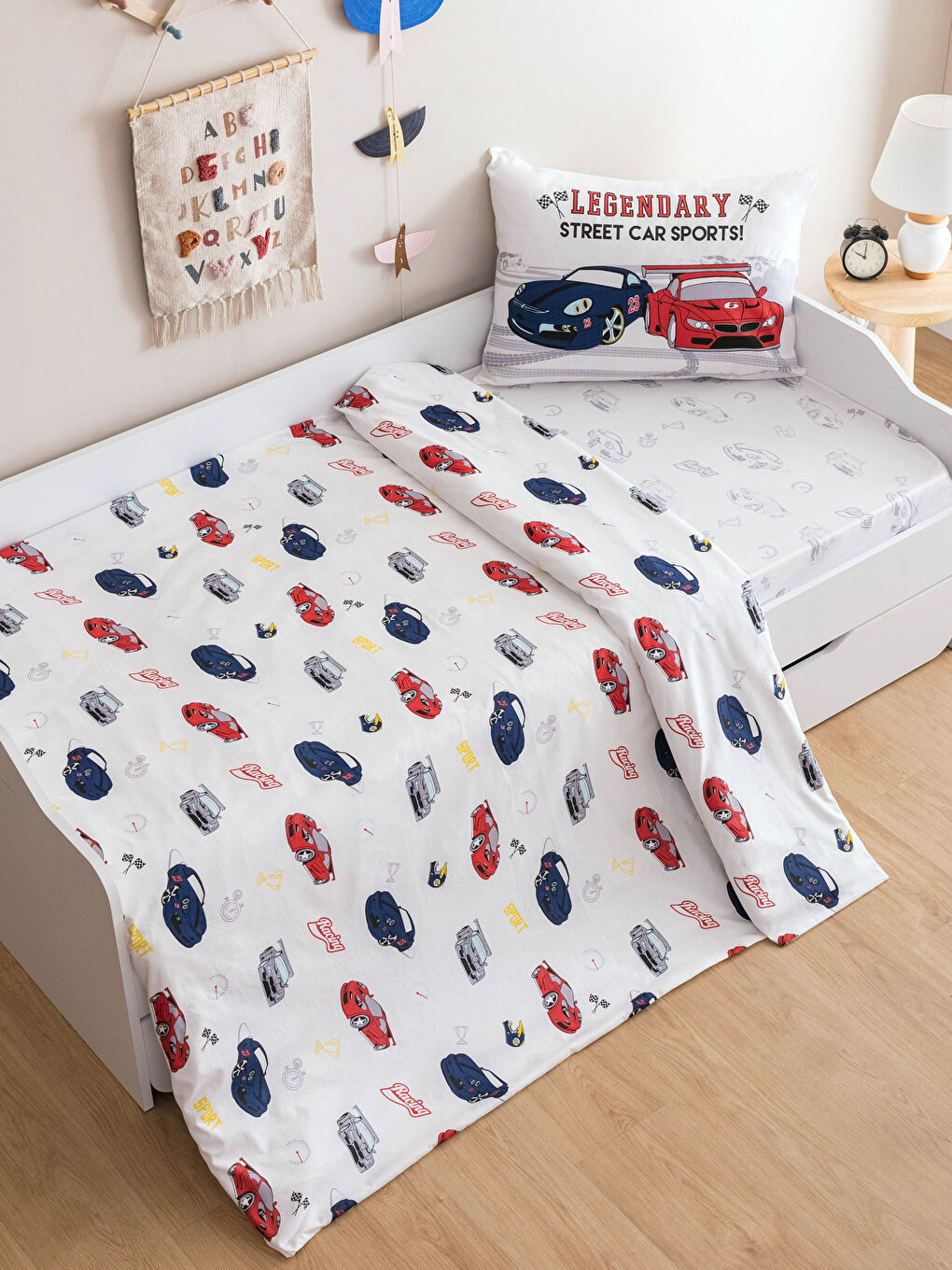 Car Printed Woven Boys' Duvet Cover Set-1