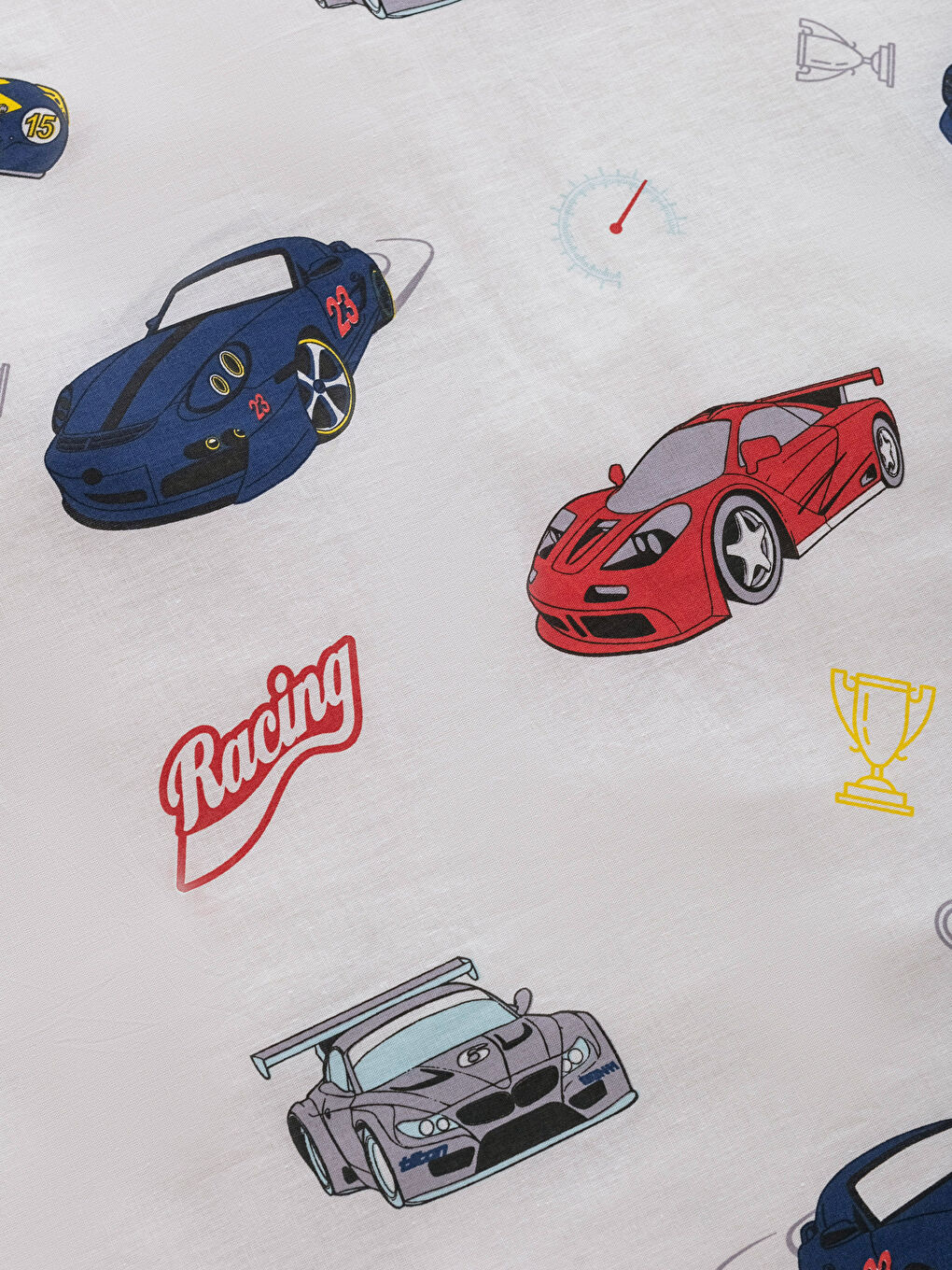 Car Printed Woven Boys' Duvet Cover Set-6