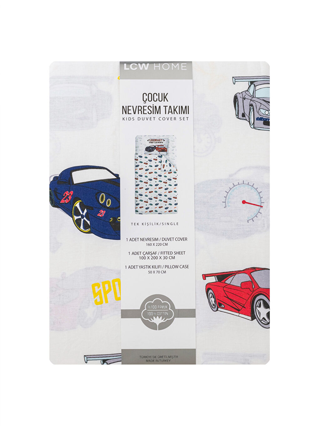 Car Printed Woven Boys' Duvet Cover Set-8