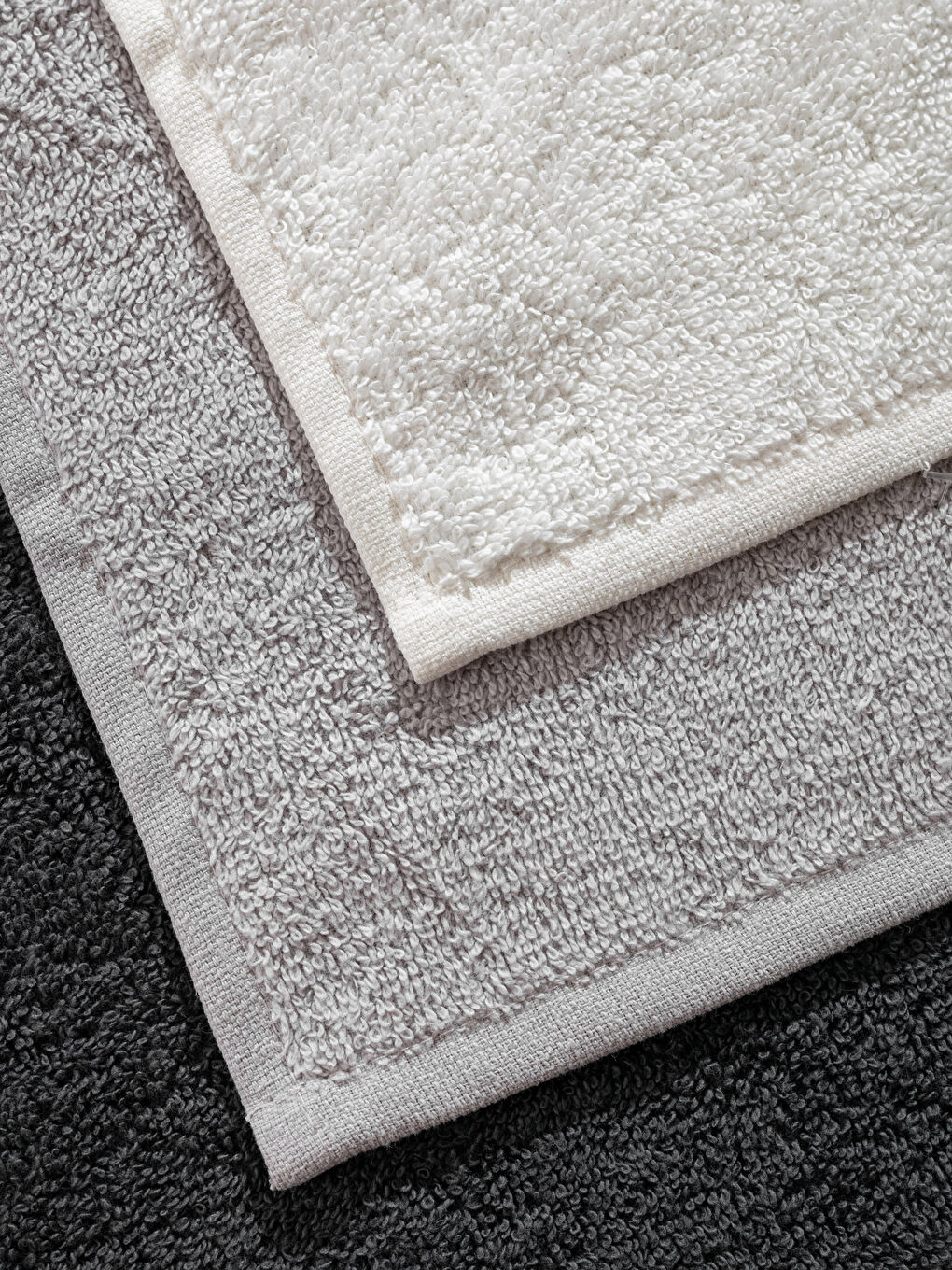 Plain Cotton Hand Towel 3 Pcs 30x30 Cm-3