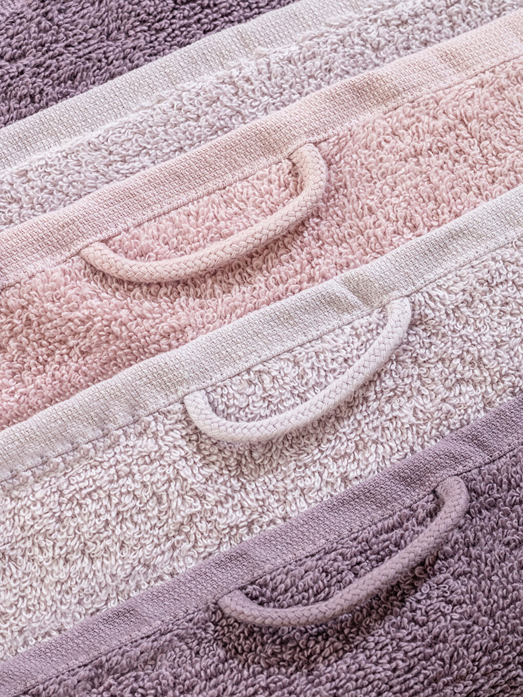 Serviette d'invité en coton uni Lot de 3 pièces 30x30 cm-4