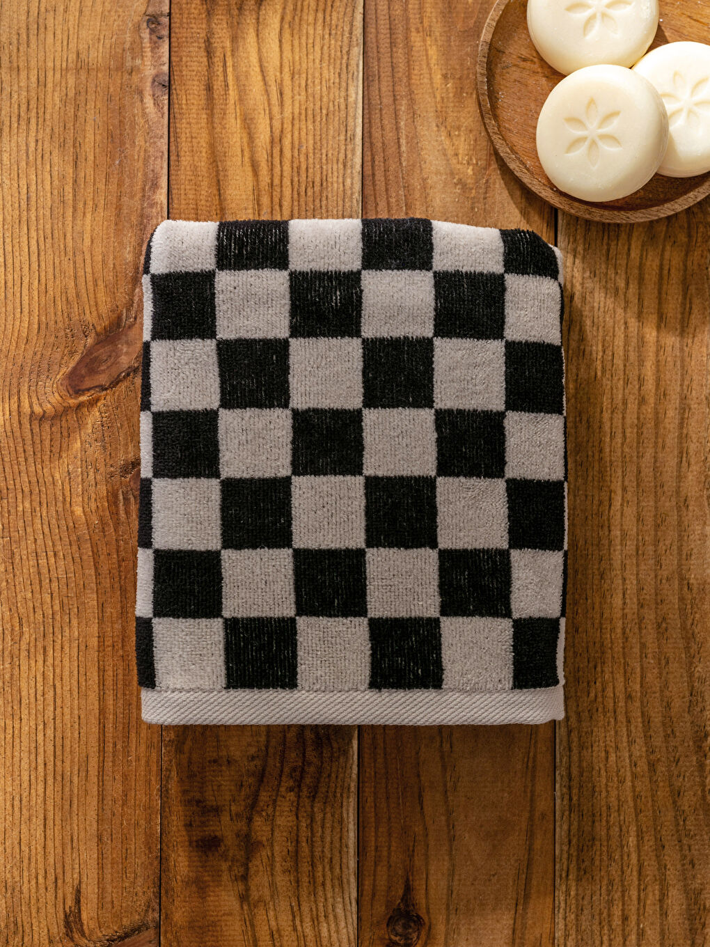 Gemustertes Baumwoll-Gesichtshandtuch 50x80 cm-2