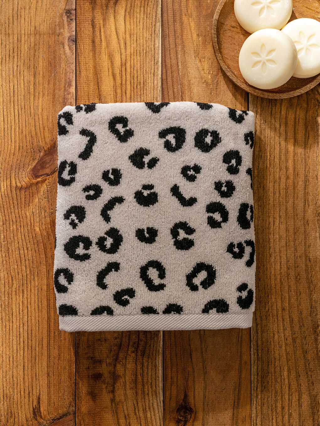 Patterned Cotton Face Towel 50x80 cm-2