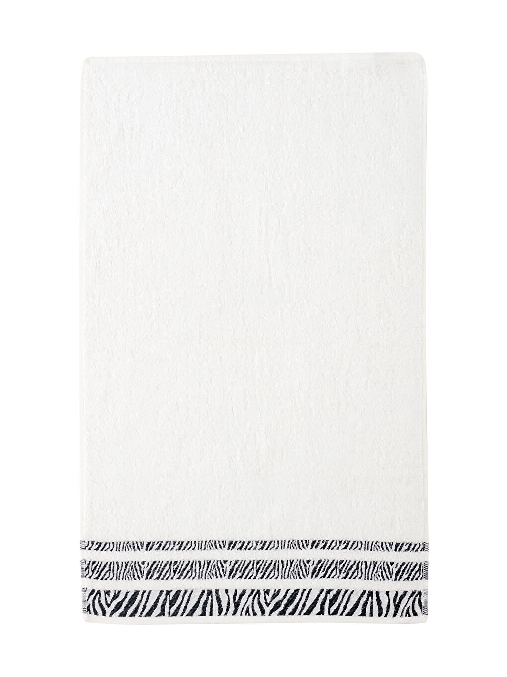 Ekru Nakışlı Pamuklu Yüz Havlusu 50x80 cm-4