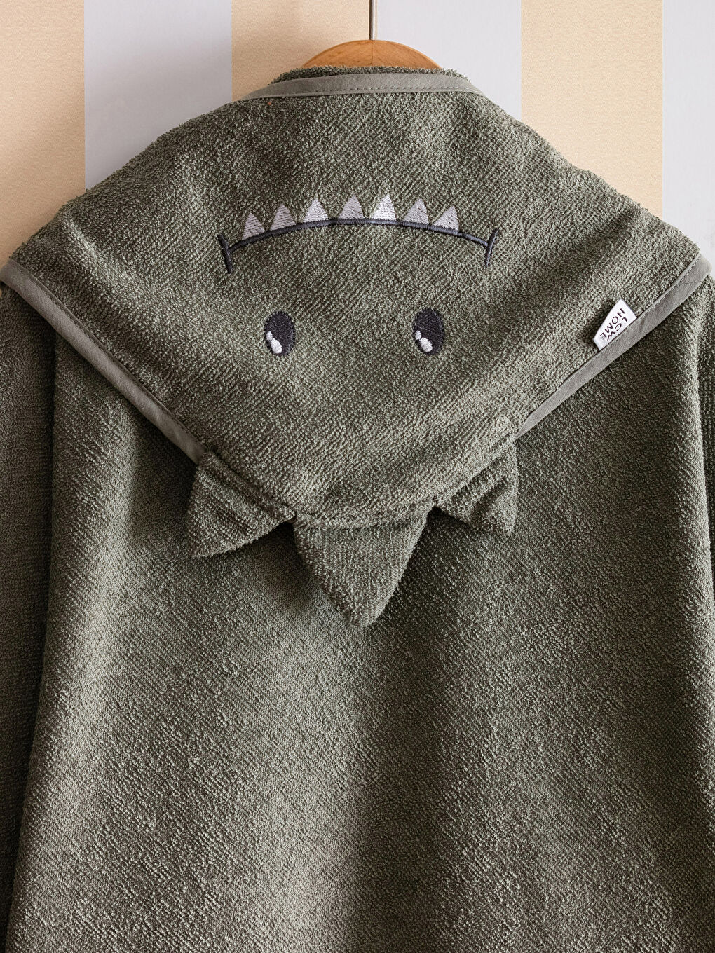 Вышитое хлопковое детское полотенце для ванной 75x75 см-2