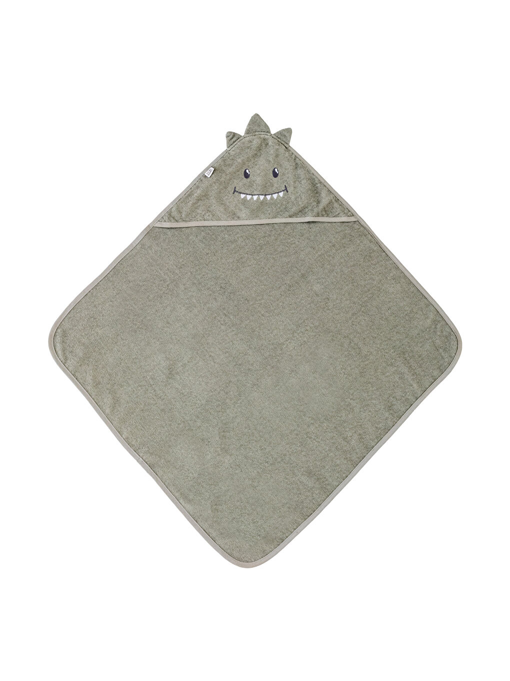 Вышитое хлопковое детское полотенце для ванной 75x75 см-3