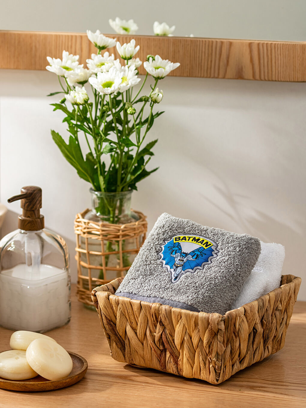 Batman Licensed Children's Hand Towel 30x50 Cm-1