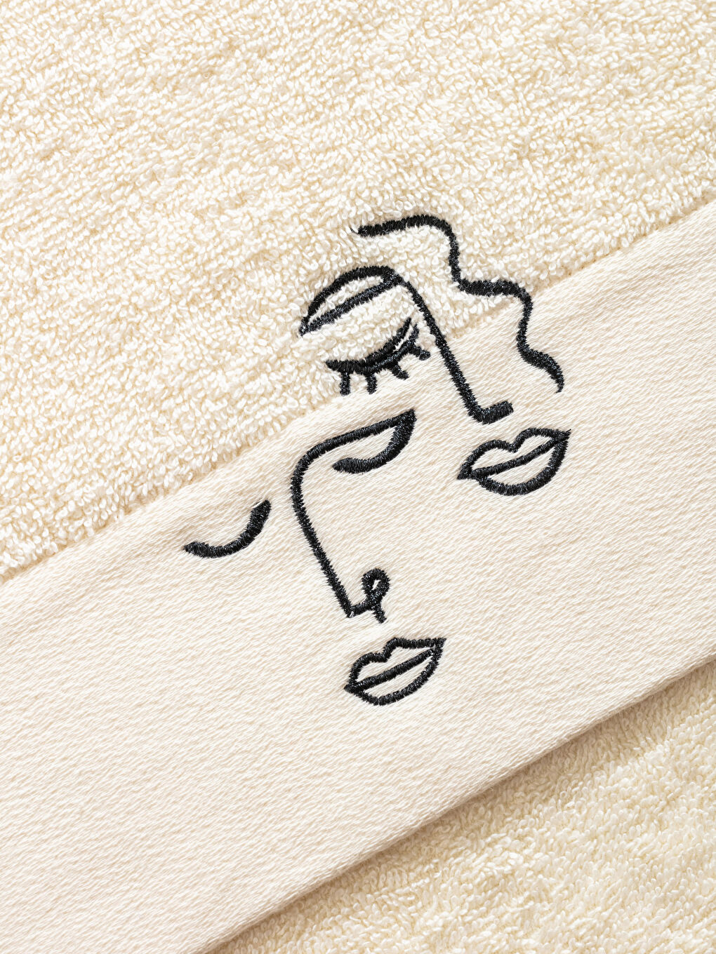Embroidered Cotton Face Towel 50x80 cm-3