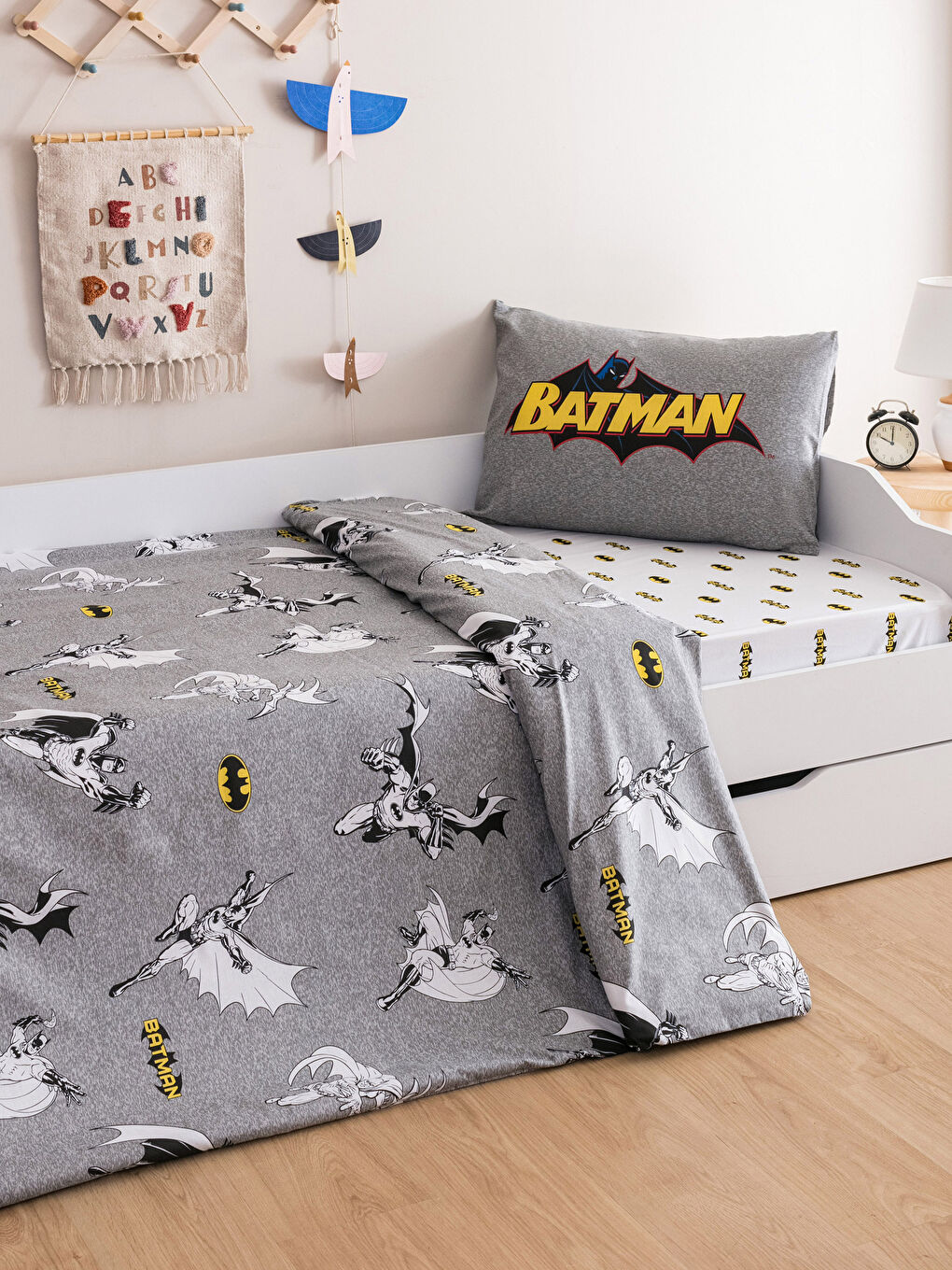 LCW HOME Batman Licensed Kids Duvet Cover Set -W2GI68Z4-F9C