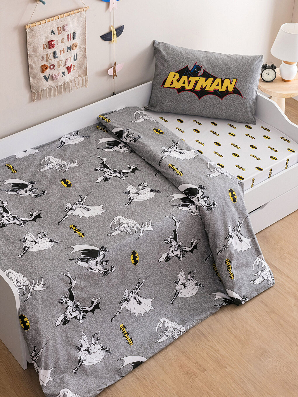 LCW HOME Batman Licensed Kids Duvet Cover Set -W2GI68Z4-F9C