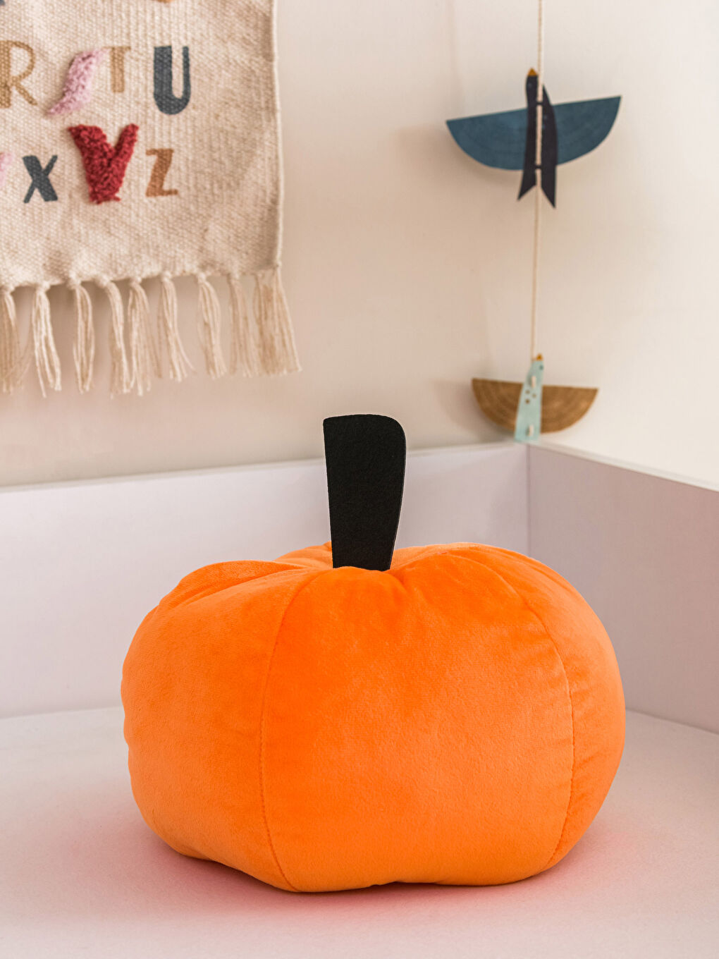 H12 Plush Filled Pumpkin Baby Cushion 25 Cm