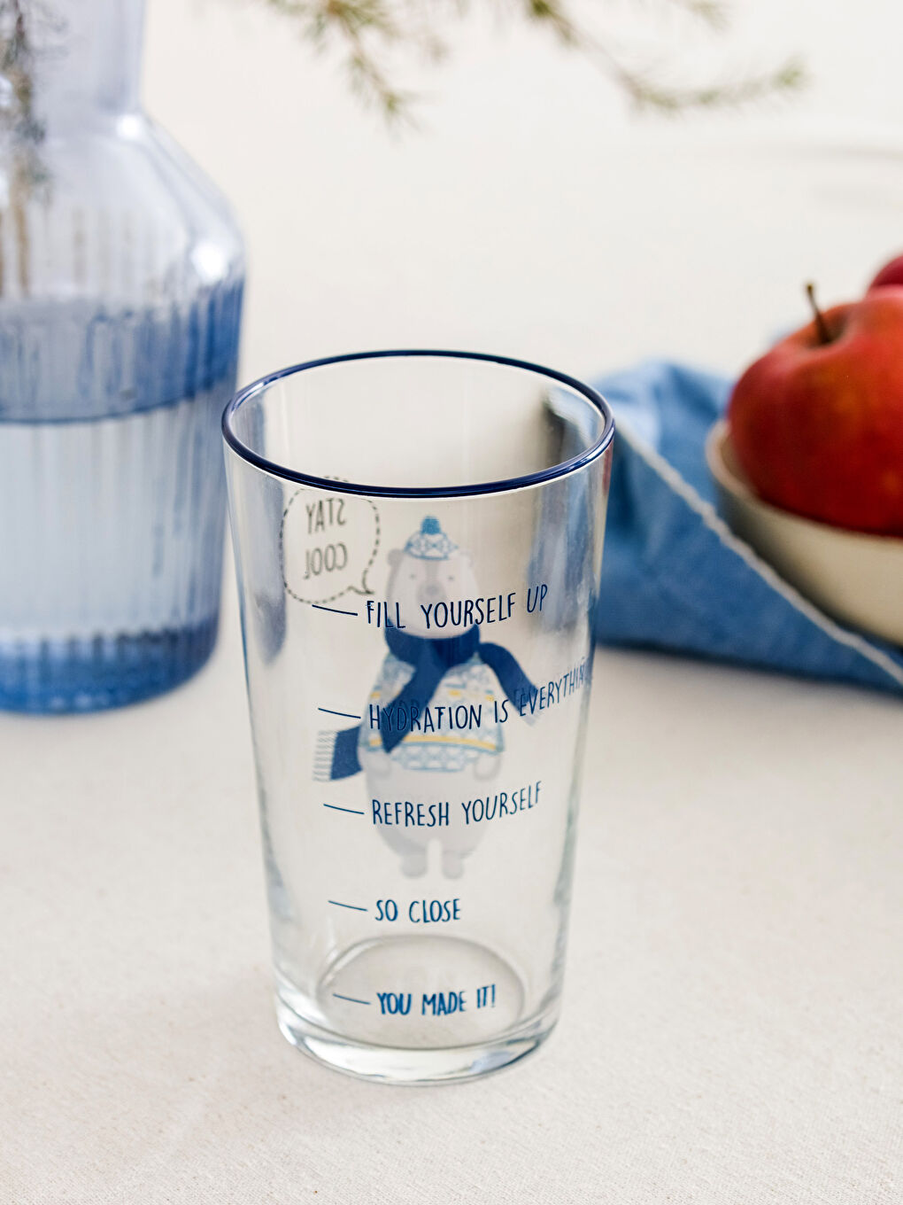 Karışık Baskılı Cam Bardak 570 ml-1