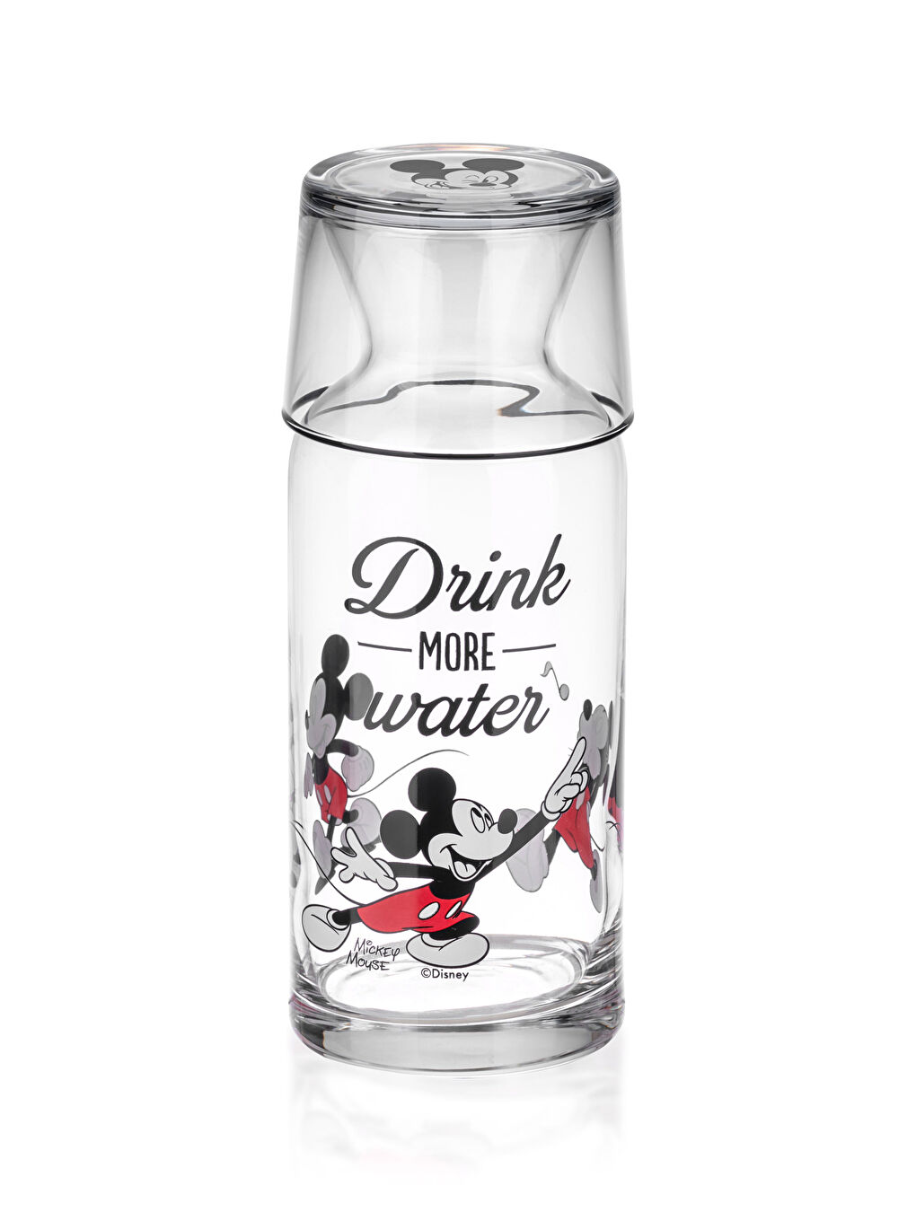 Karışık Mickey Mouse Lisanslı Bardaklı Cam Karaf Sürahi 700 ml-5