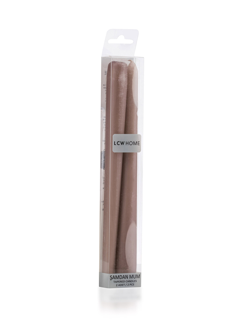Flat Decorative Candlestick Candle 2 Pack 24 Cm-2