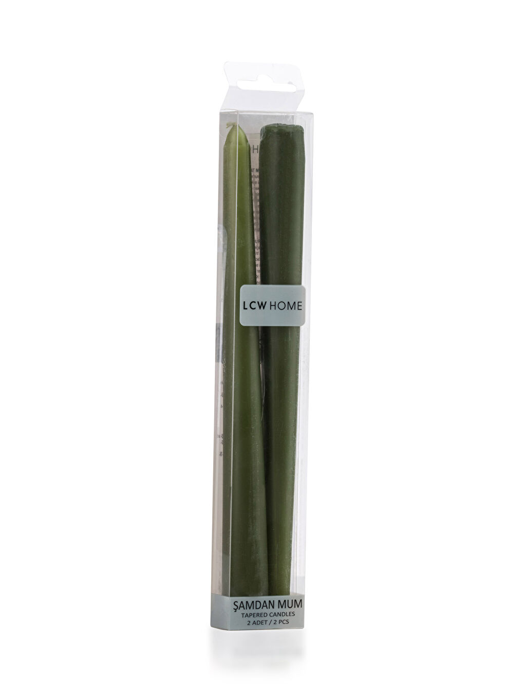Flat Decorative Candlestick Candle 2 Pack 24 Cm -W2GJ11Z8-LRR