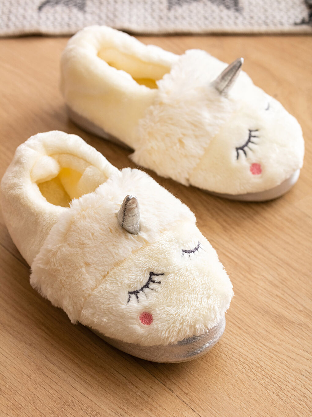 3D Applique Detailed Kids House Slippers-1