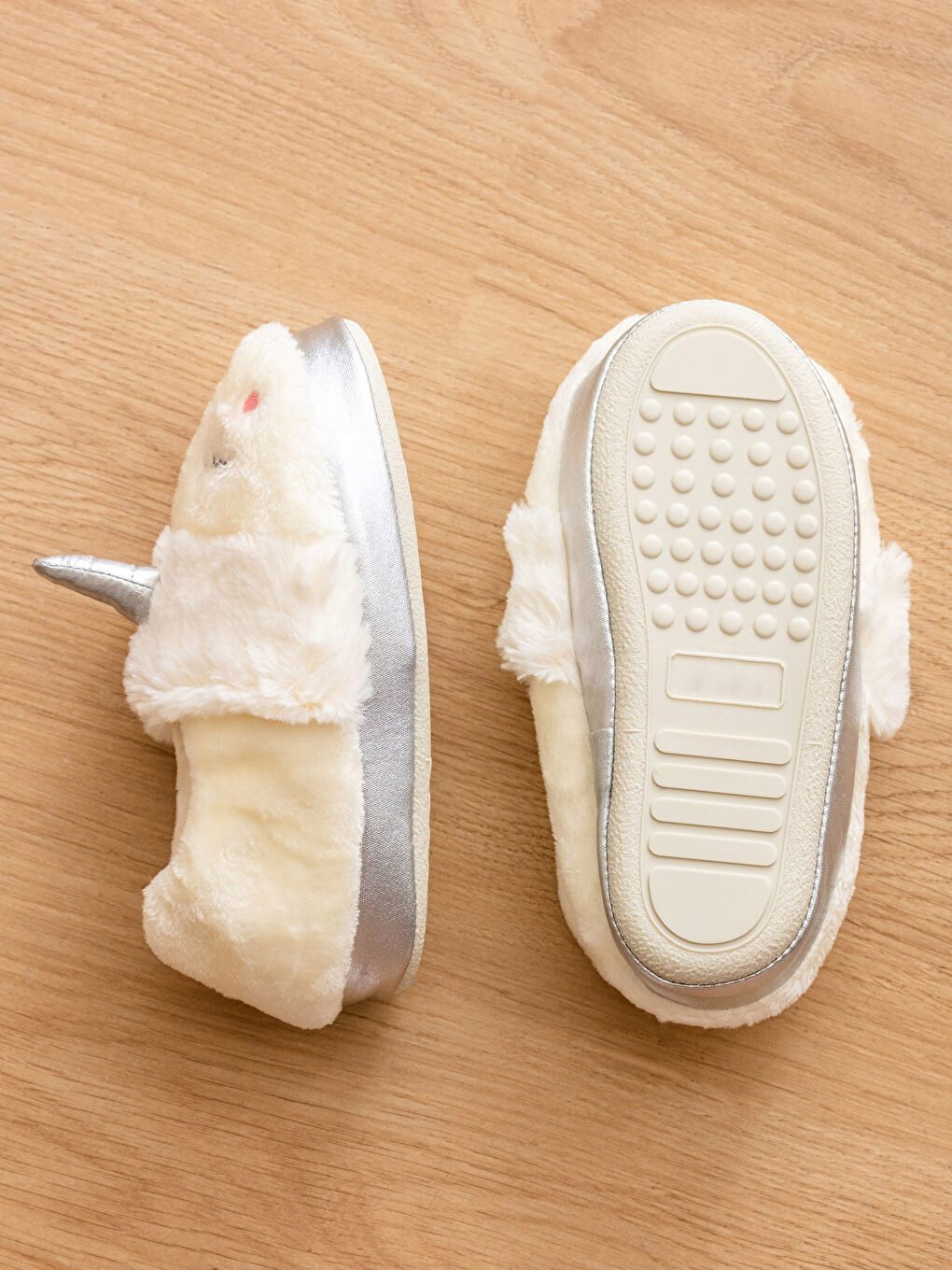 3D Applique Detailed Kids House Slippers-2