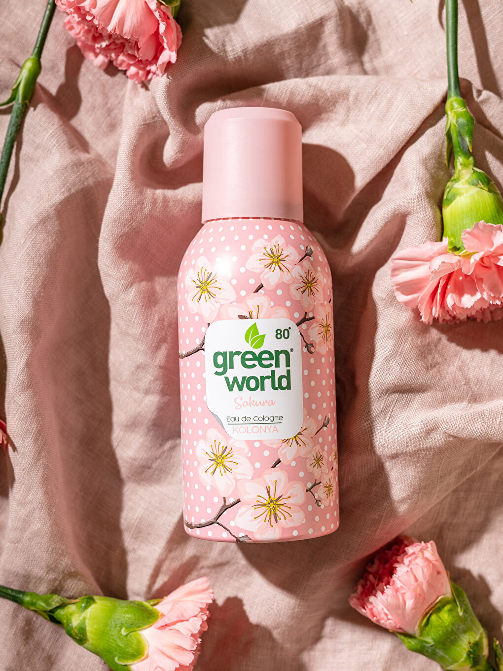 Green World Sakura Kokulu Sprey Kolonya 150 ml-1
