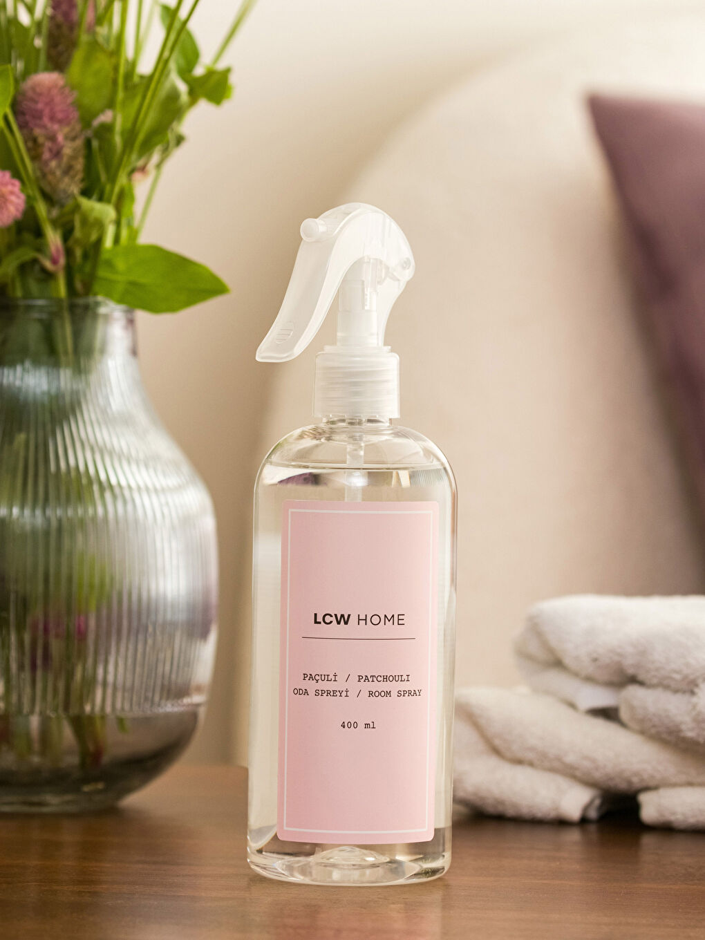 Pembe Paçuli Kokulu Oda Spreyi 400 ml