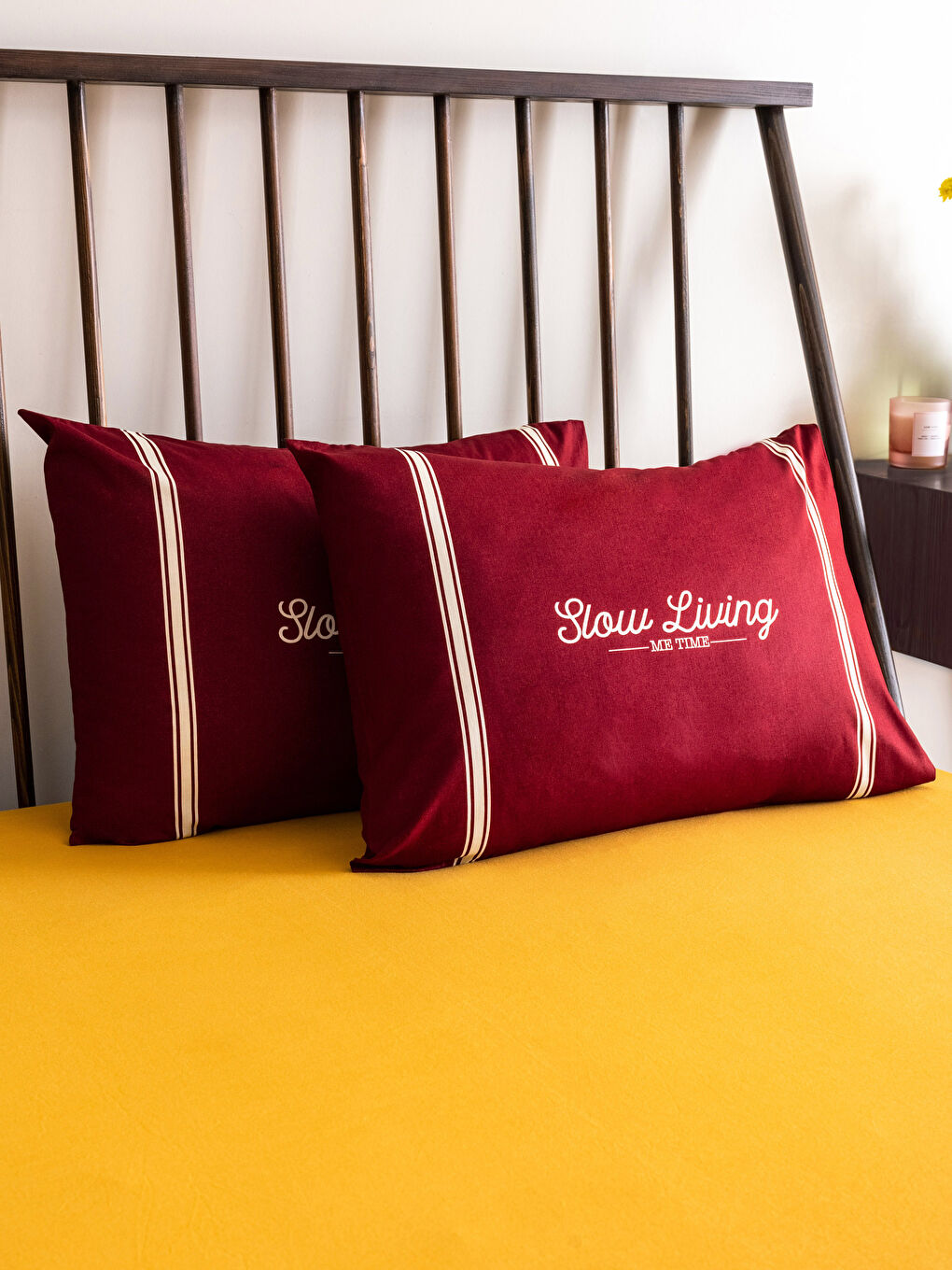 Принтті мақта жастық тысы 2 данадан тұратын 50x70 см-1