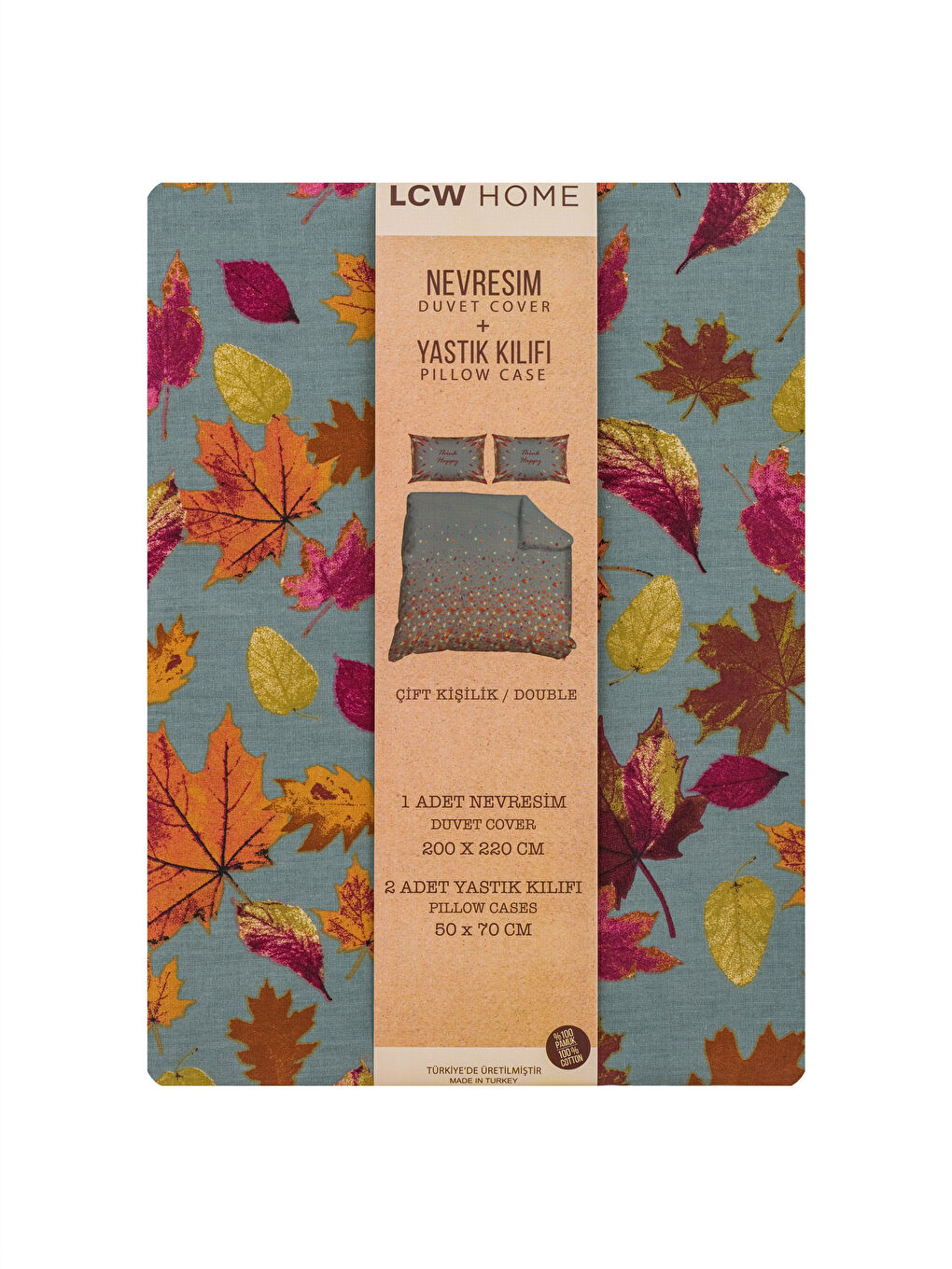 Yeşil Pamuklu Çift Kişilik Nevresim Seti-6