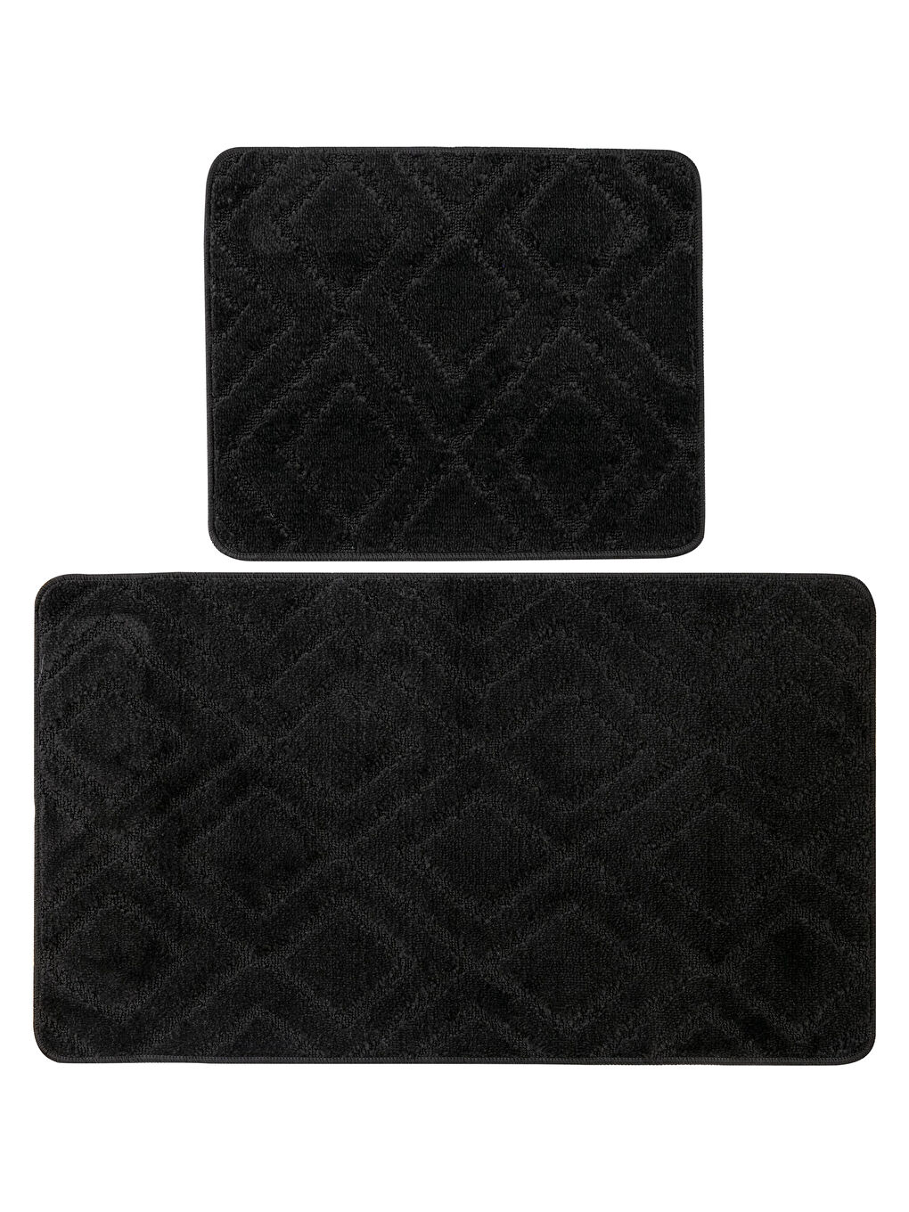 Siyah Desenli Banyo Paspası 2'li-4