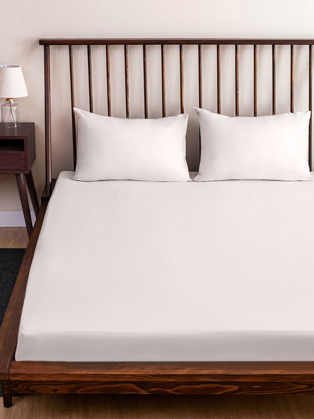 Bej Melanj Çift Kişilik Çarşaf