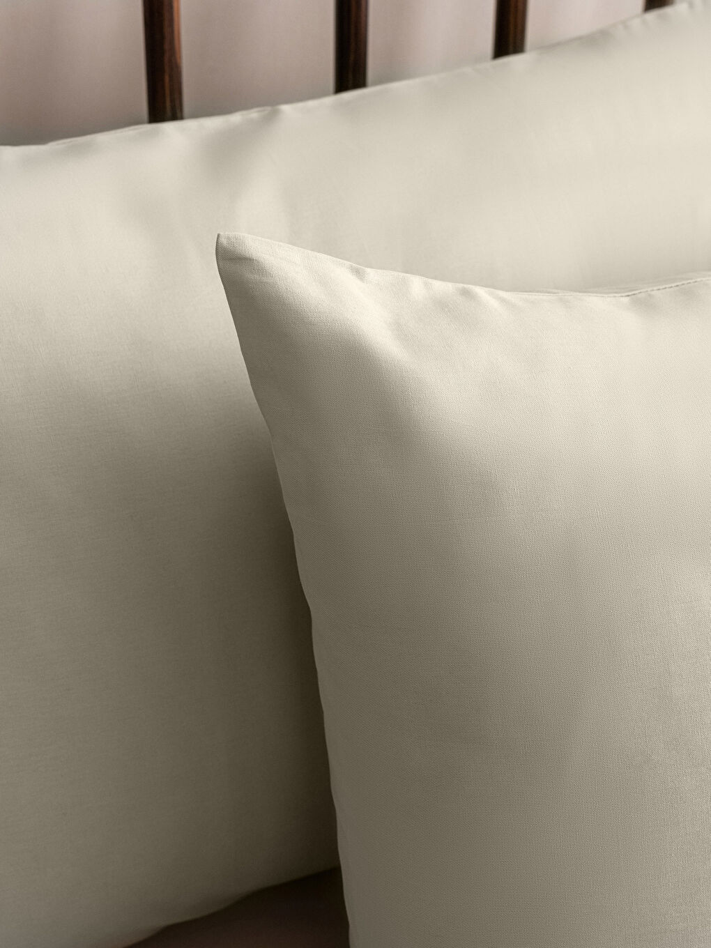 LCW HOME طقم ملايات سرير مطاطية منسوجة سادة -W2GO46Z8-G7L