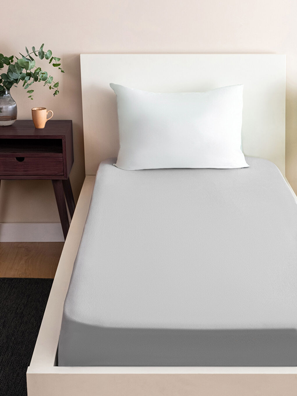 Elastic Cotton Intermediate Size Bed Sheet 120x200 Cm