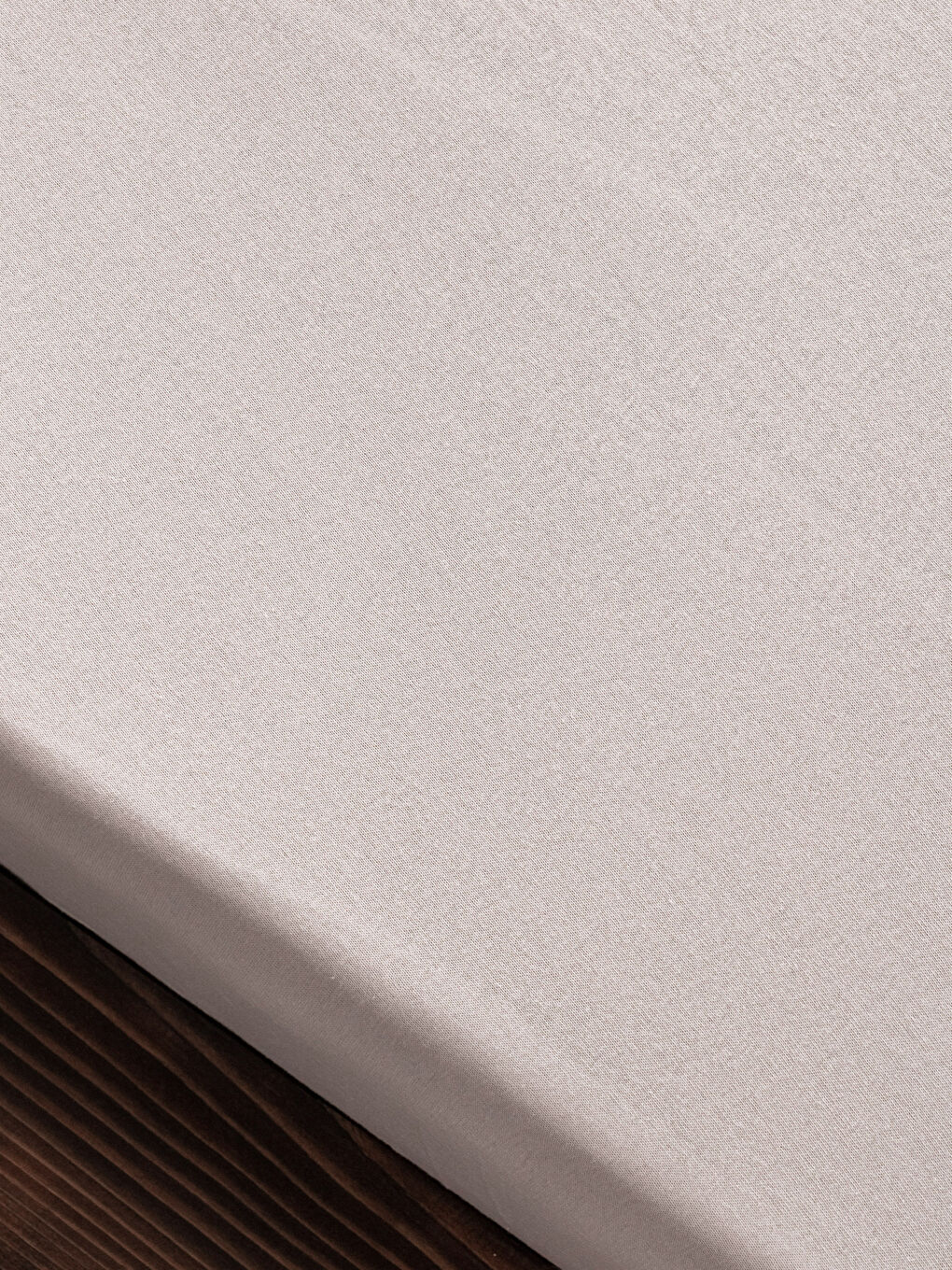 ملاية سرير مزدوج قطن سادة باستك 160x200x30 سم-1