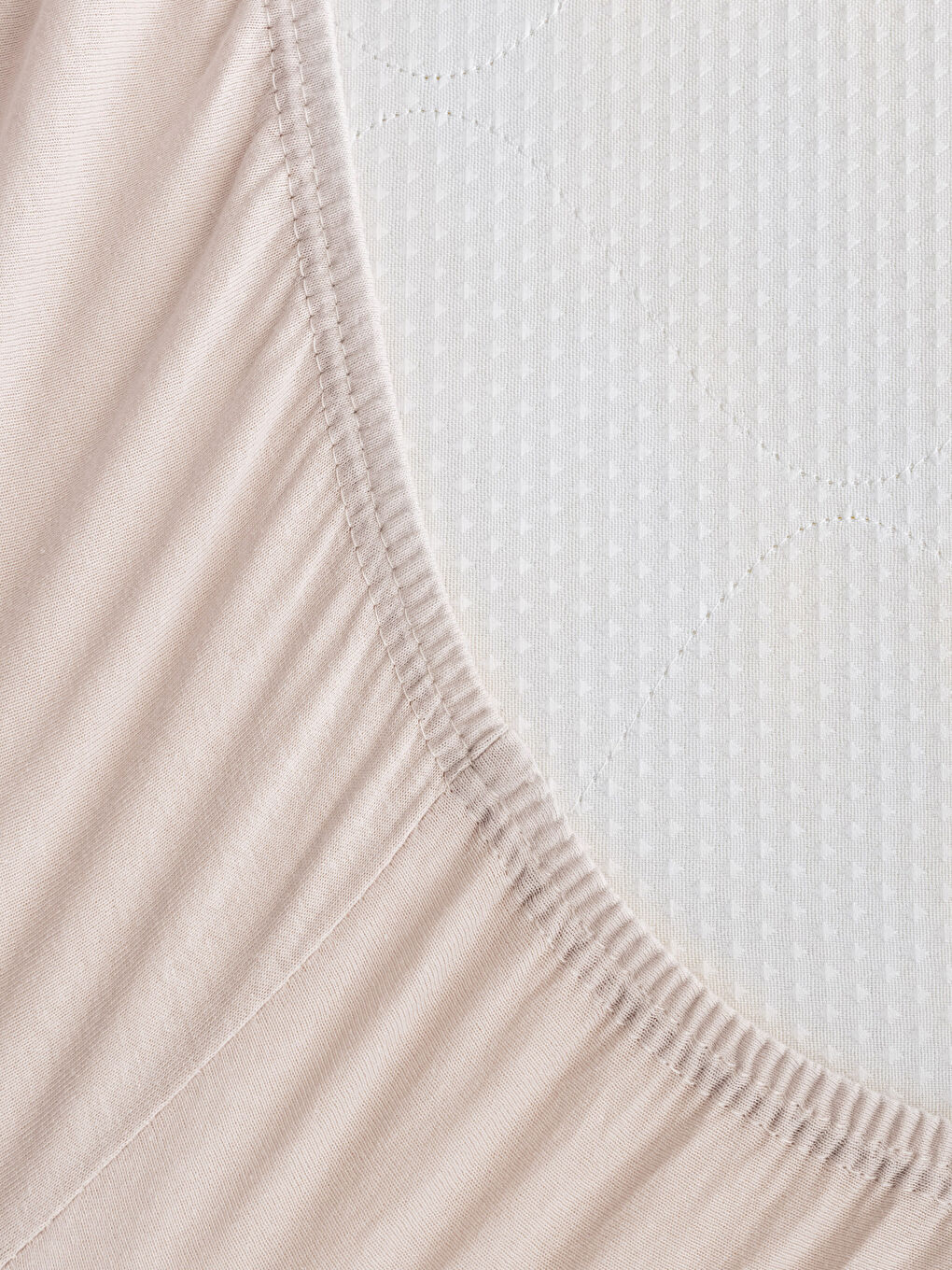 ملاية سرير مزدوج قطن سادة باستك 160x200x30 سم-2