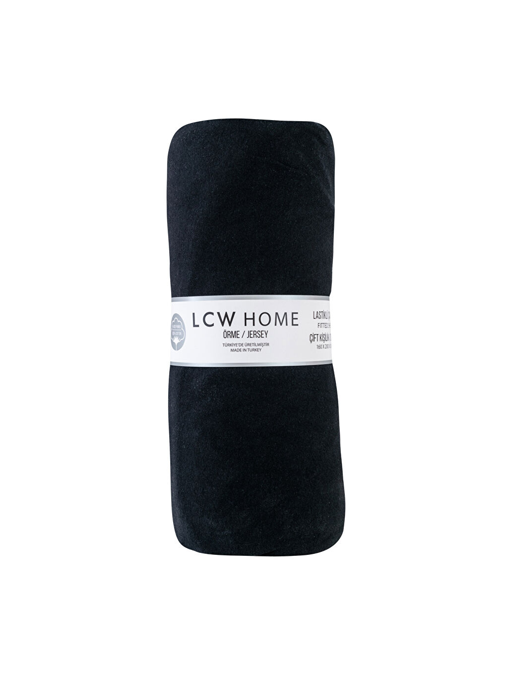 Plain Cotton Fitted Double Bed Sheet 160x200x30 cm-3