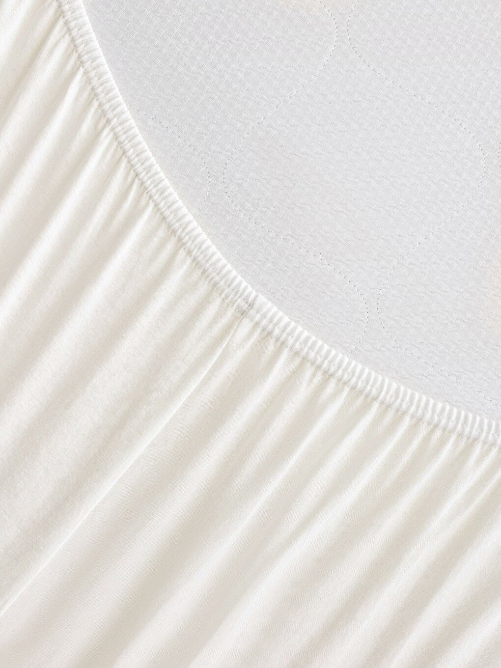 Drap Double Ajusté en Coton Uni 160x200x30 cm-2