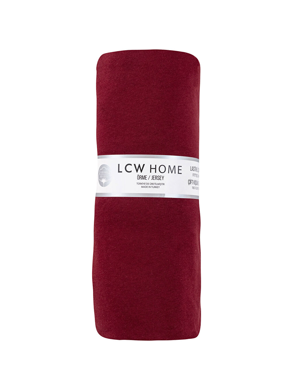 Простыня из хлопка однотонная приталенная двуспальная 160x200x30 см-3