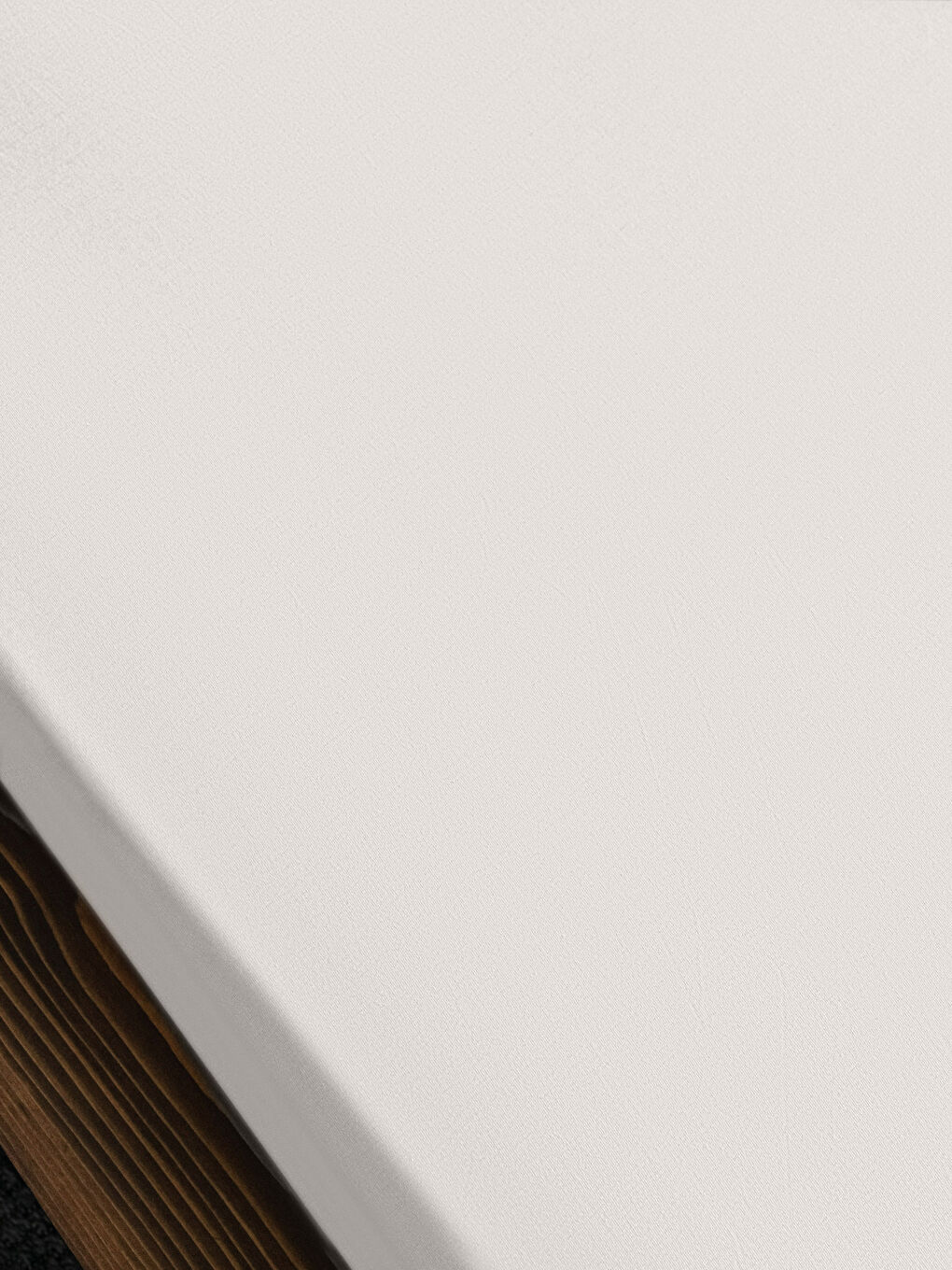 Plain Cotton Fitted Double Bed Sheet 160x200x30 cm-1