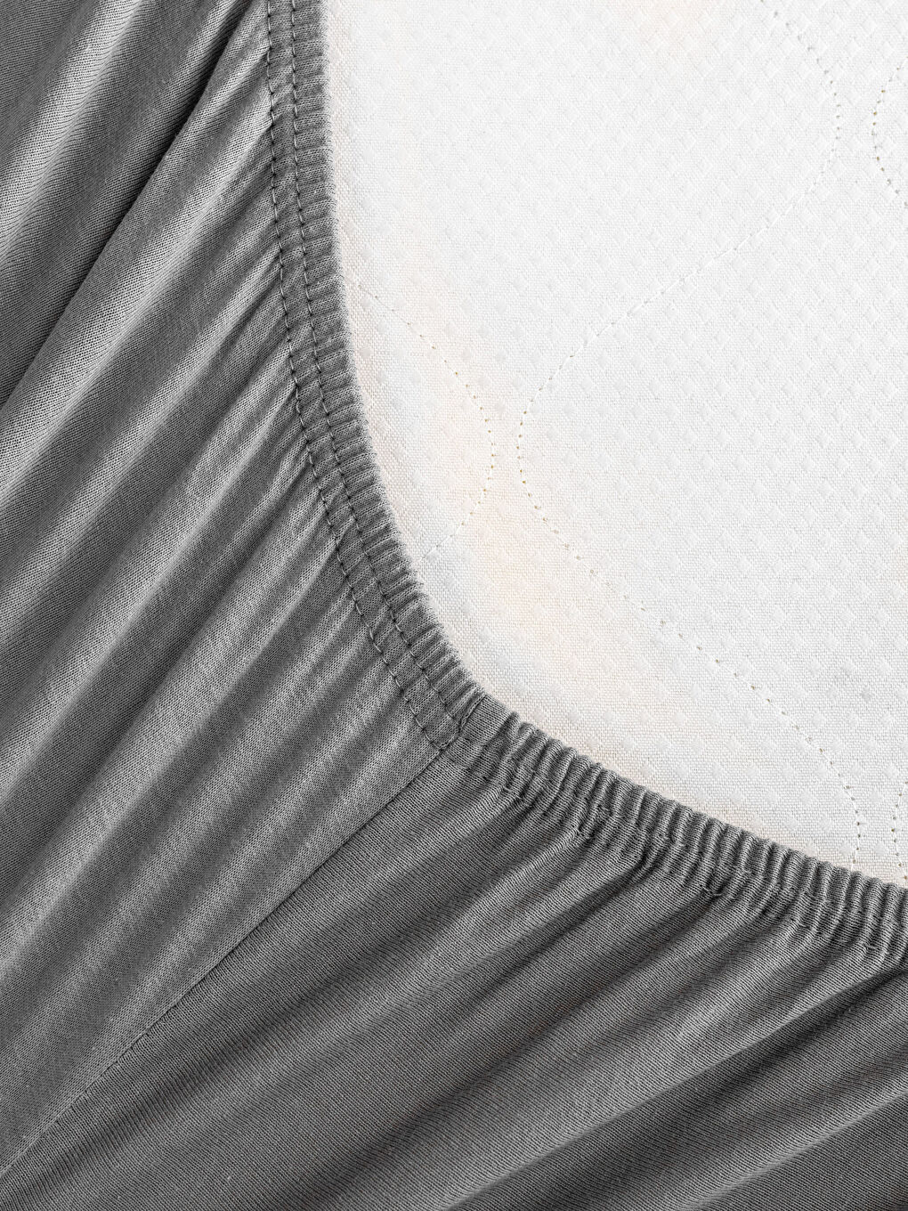 ملاية سرير قطن سادة مفرد استك 100x200x30 سم-2