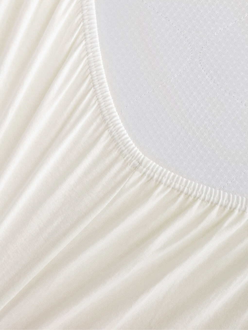 Однотонная Хлопковая Простыня на Резинке для Односпальной Кровати 100x200x30 См-2