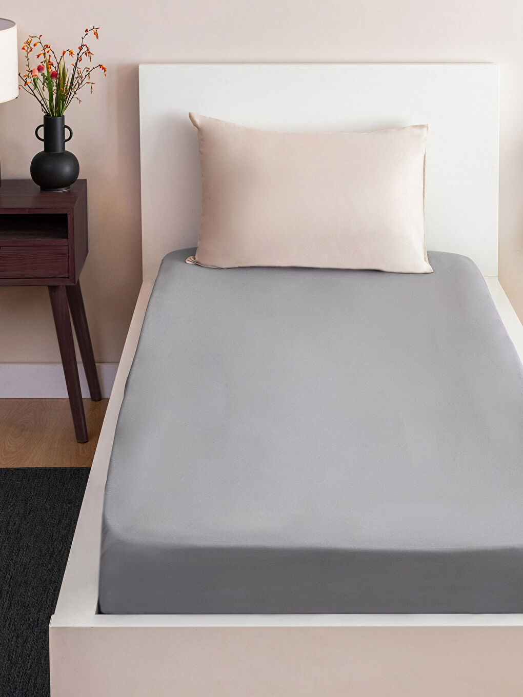 Elastic Cotton Intermediate Size Bed Sheet 120x200 Cm