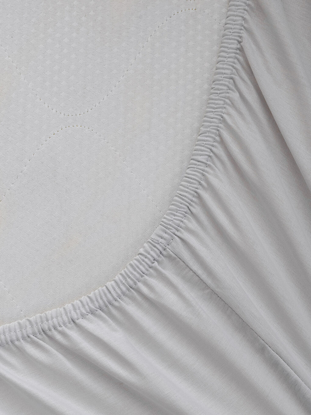 ملاية قطن سادة مزدوجة ستايل ضيق 160x200x30 سم-2