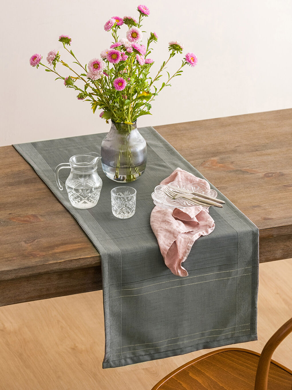 Striped Woven Runner 45x150 Cm