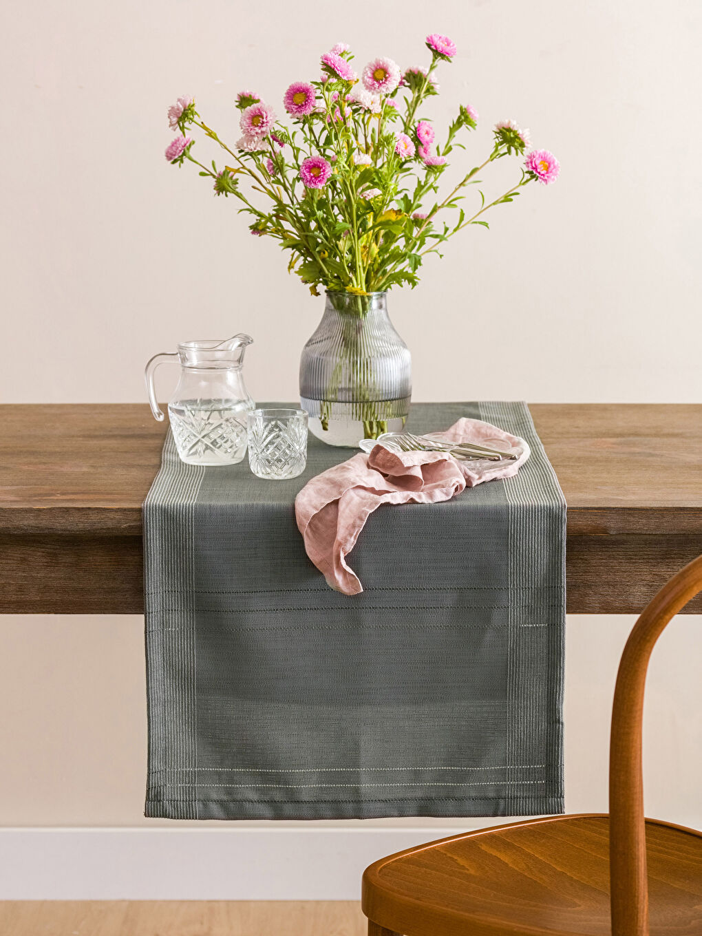 Striped Woven Runner 45x150 Cm-1