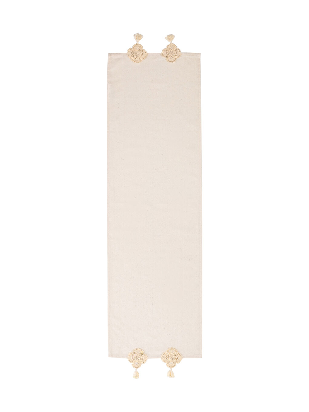 Lace and Tassel Detailed Runner 45x150 cm-4