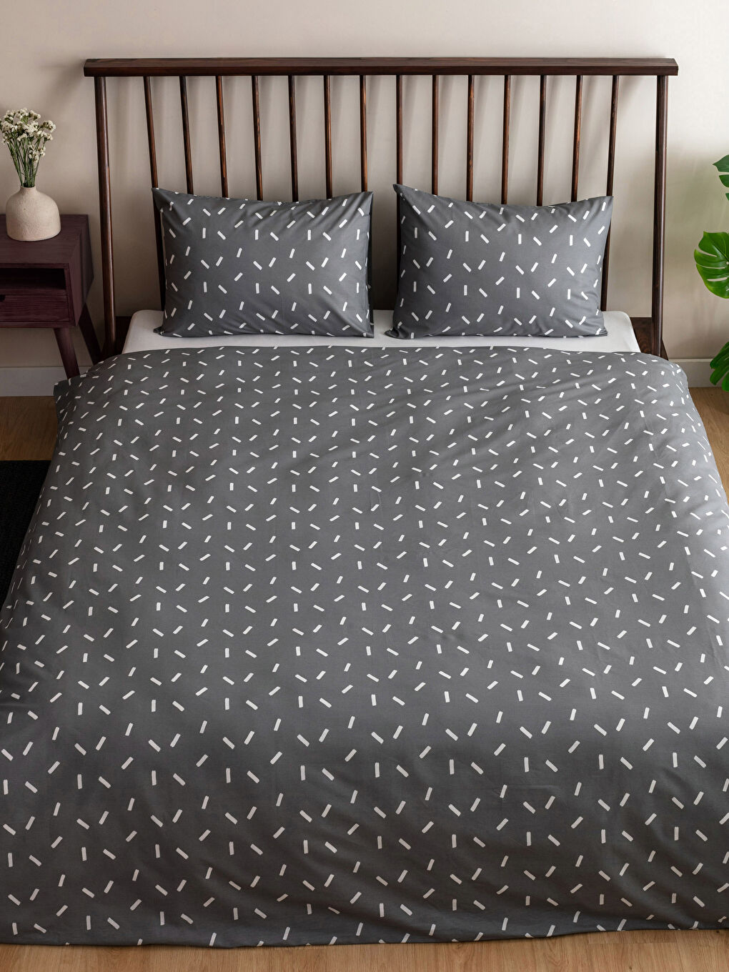 Patterned Double Duvet Cover Set-1