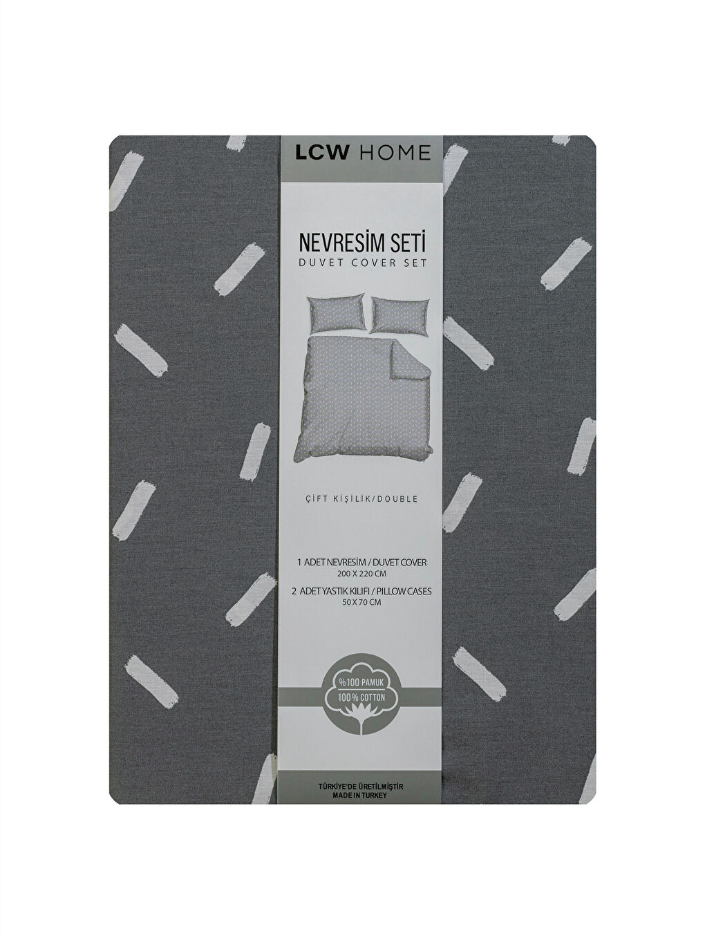 Patterned Double Duvet Cover Set-6